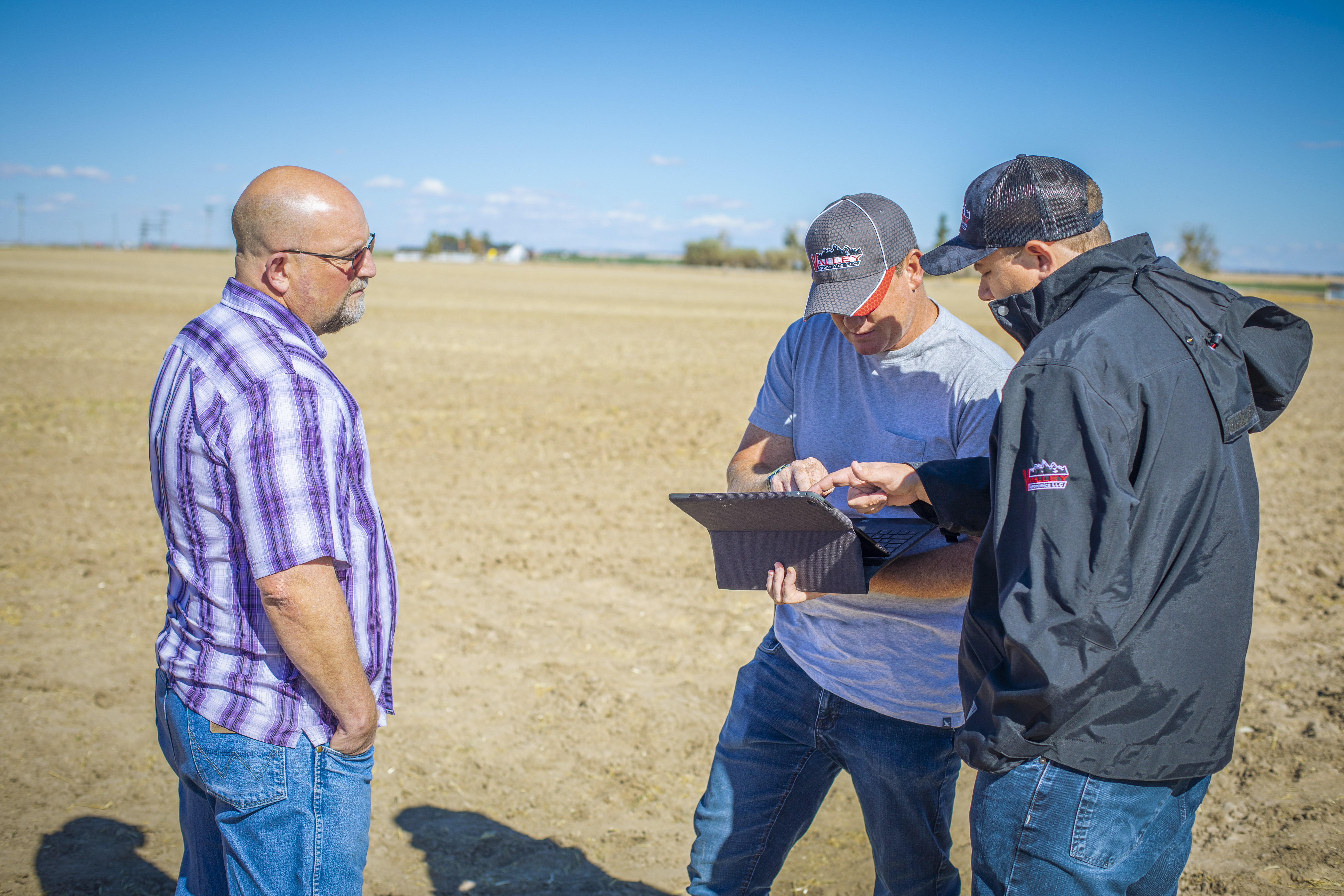Agworld client Timm Adams Farms, Luke Adams in conference