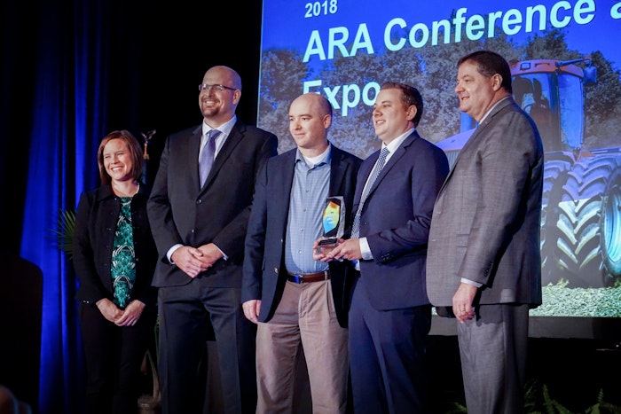 Agworld customer Valley Agronomics, Rupert ID. Connor Lankford. Award ARA Conference Expo 2018